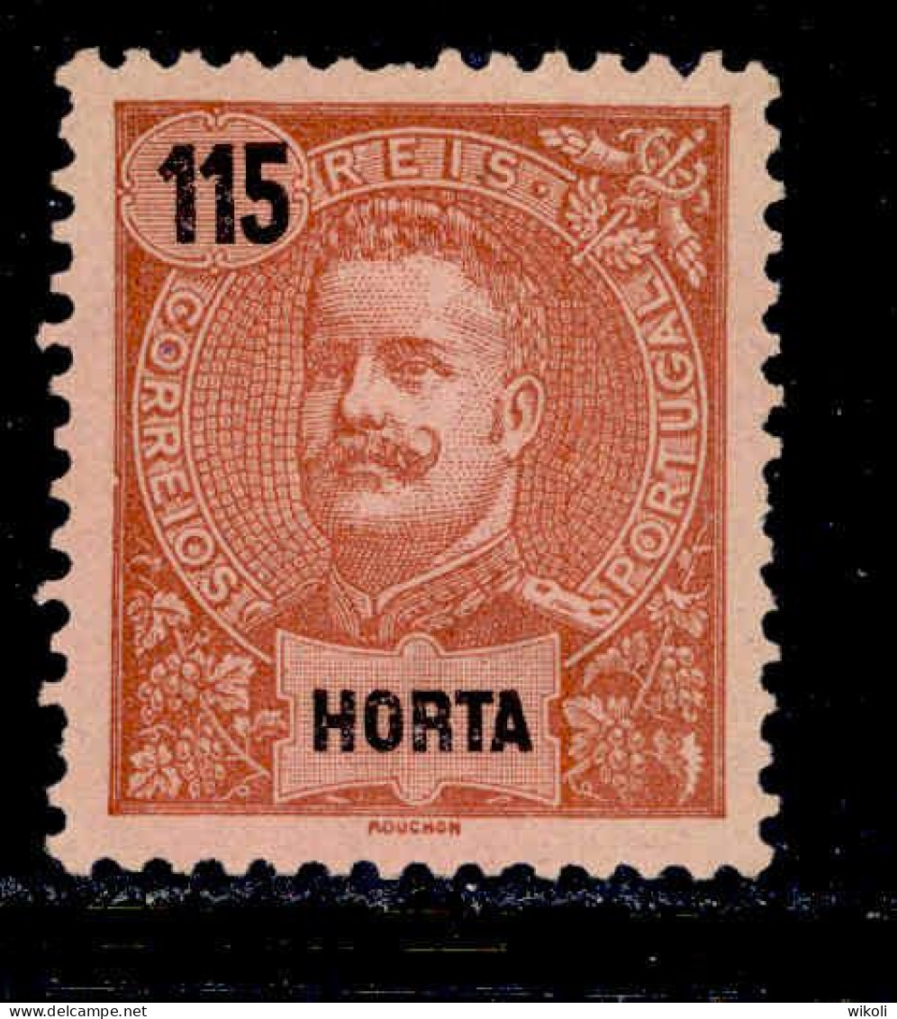 ! ! Horta - 1898 D. Carlos 115 R - Af. 32 - MH - Horta