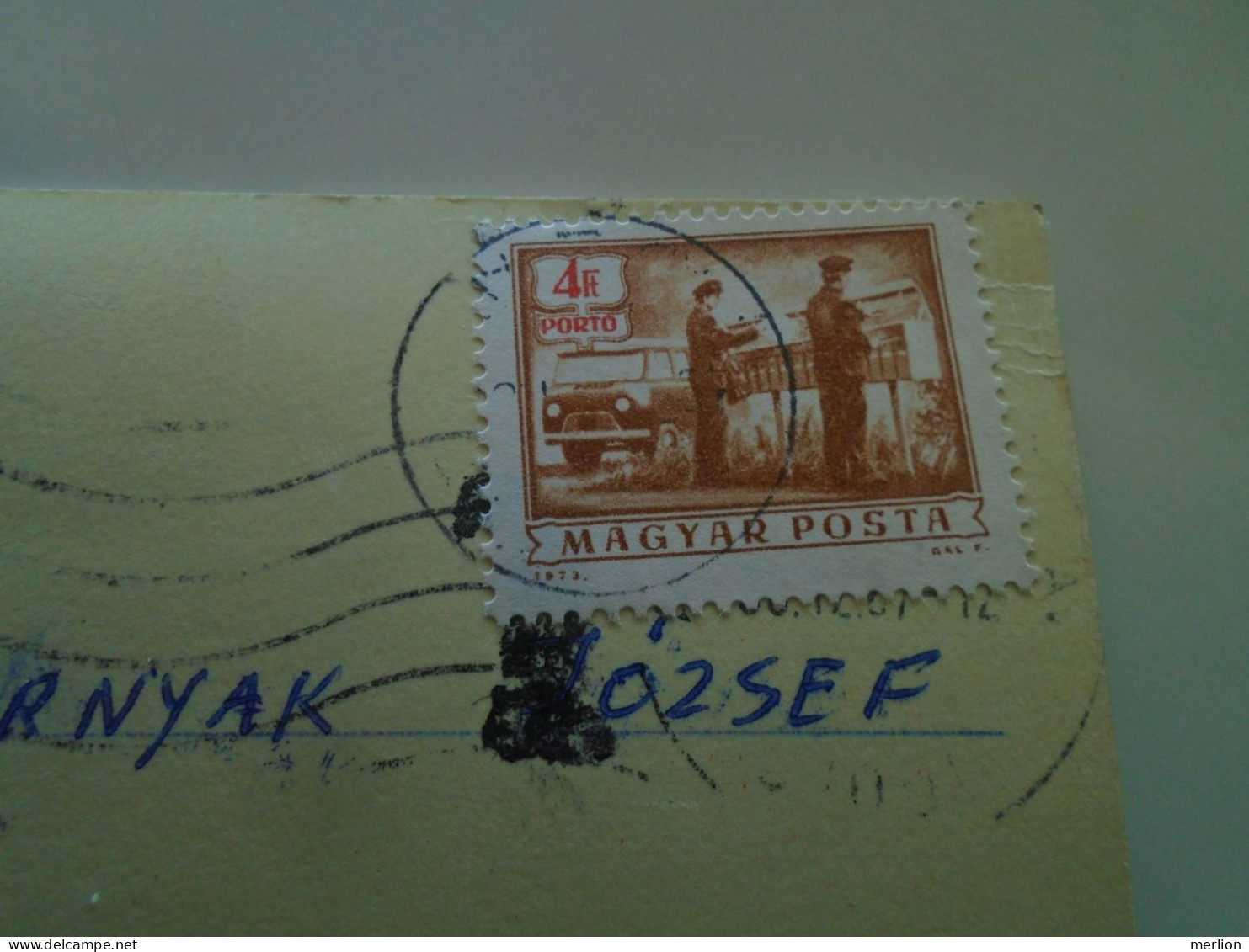 D200839 Hungary  Postcard Sent With Porto Stamp  4 Ft - Port Dû (Taxe)