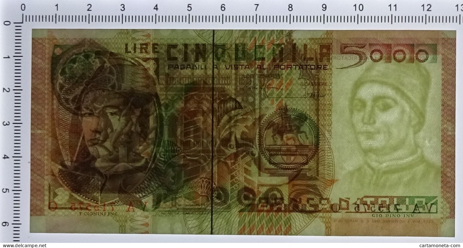 5000 LIRE RITRATTO D'UOMO ANTONELLO DA MESSINA 03/11/1982 FDS-/FDS - Sonstige & Ohne Zuordnung