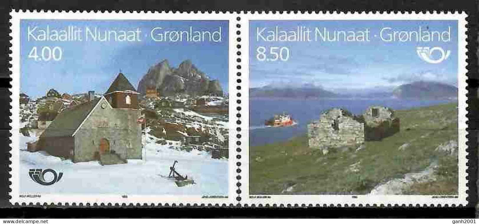 Greenland 1993 Groenlandia / Norden Landscapes Nature MNH Paisajes Naturaleza / Kn35  29-17 - Emissions Communes