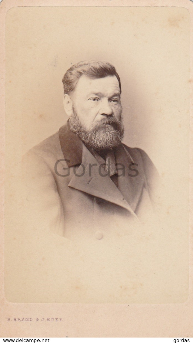 Ukraine - Poland - Lwow - Liov - Lviv - Siecle XIX - 19 - Man With Beard - Photo Brand - Eder 65x105mm - Ukraine