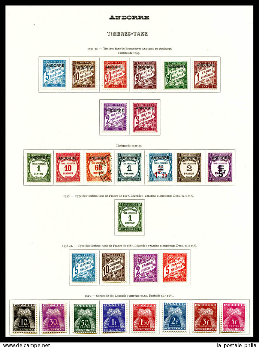 * 1931/1991, POSTE-TAXE-PA, Collection Complète Dont N° 1 à 23 Et Taxe N°9 à 15, Presentée Sur Feuilles D'album. TTB  Qu - Colecciones