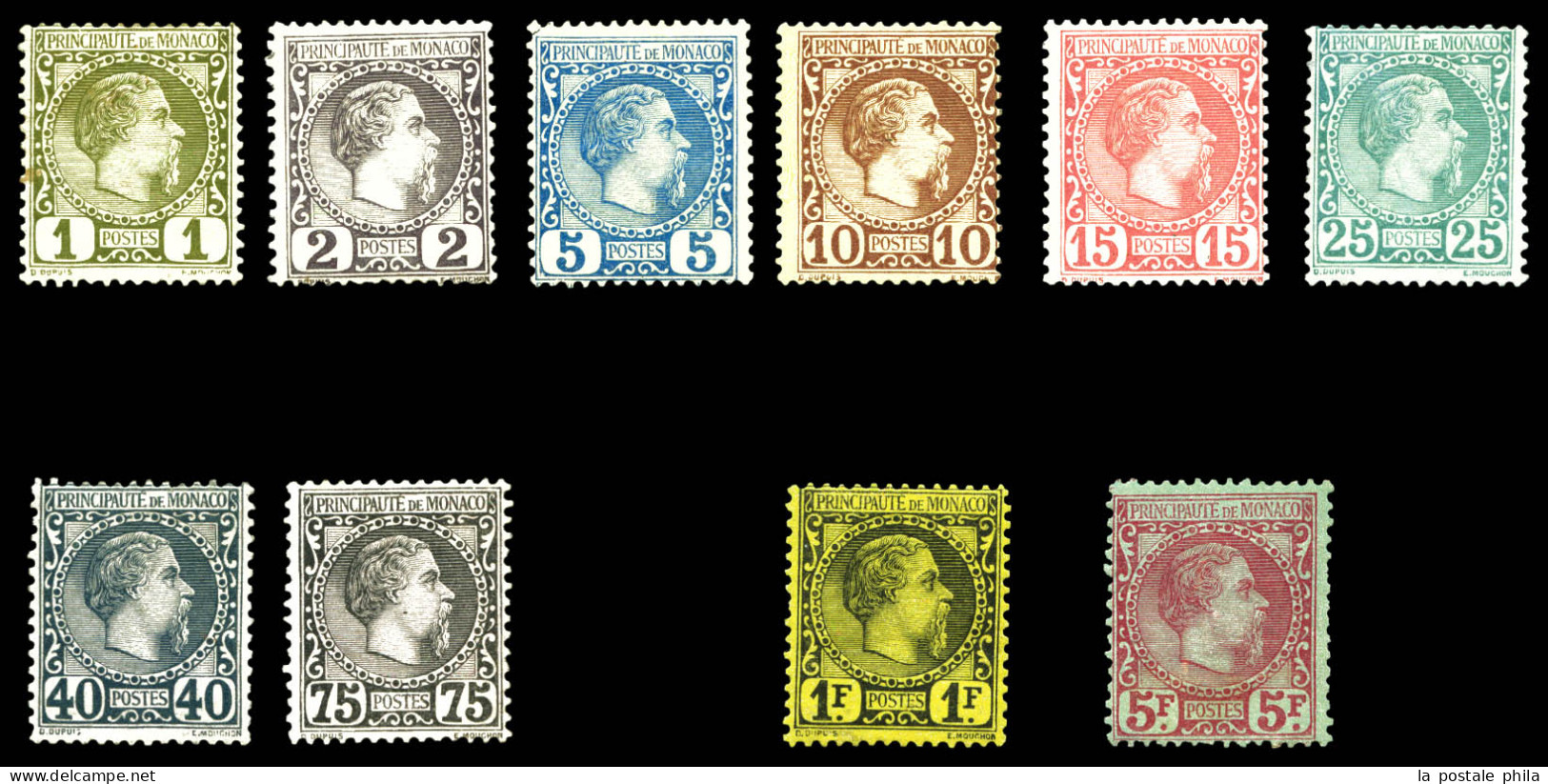 * N°1/10, Charles III, Série Complète, B/TB (certificat)  Qualité: *  Cote: 9675 Euros - Unused Stamps