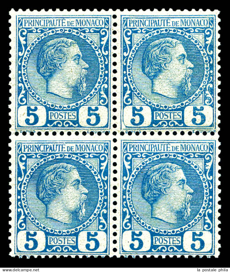 ** N°3, 5c Charles III, Bloc De Quatre. SUP  Qualité: ** - Unused Stamps