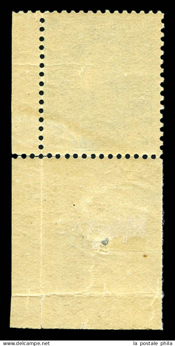 ** N°6, 25c Vert, Coin De Feuille Avec Point De Repère, Fraîcheur Postale, Bon Centrage. SUP (certificat)  Qualité: ** - Unused Stamps