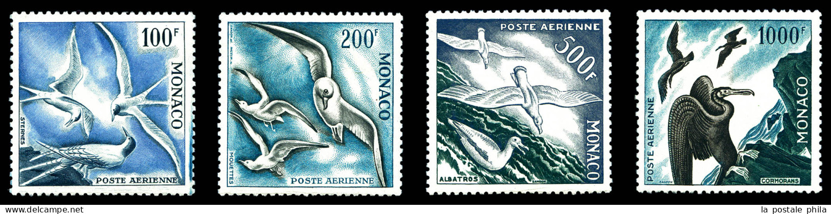 ** N°55/58, Série Oiseaux De 1955, TB (certificat)  Qualité: **  Cote: 575 Euros - Airmail