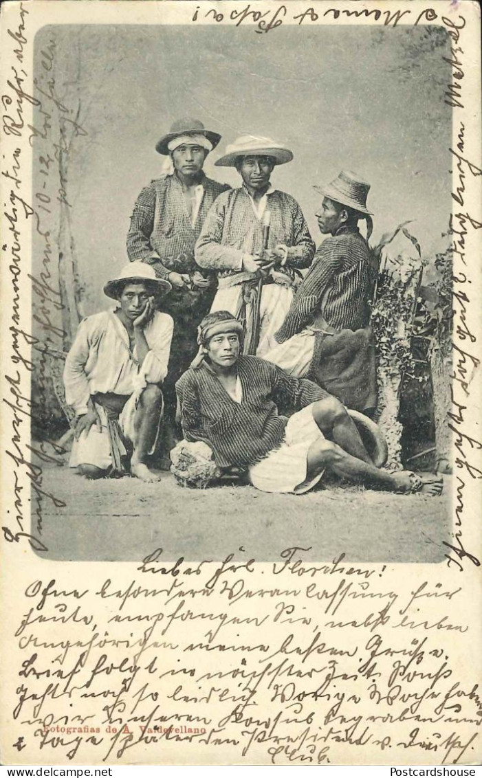 GUATEMALA GRUPO DE INDIGENAS 1902  ED. VALDEAVELLANO - Guatemala
