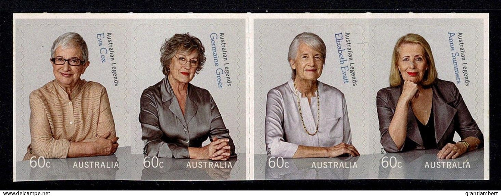 Australia 2011 Advancing Equality - Women Legends  Set Of 4 Self-adhesives MNH - Mint Stamps