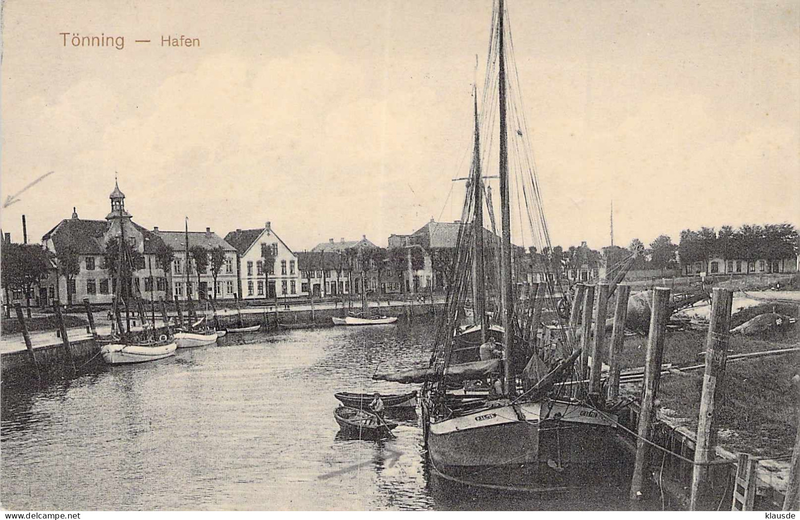 Tönning - Hafen Gel.1916 - Nordfriesland