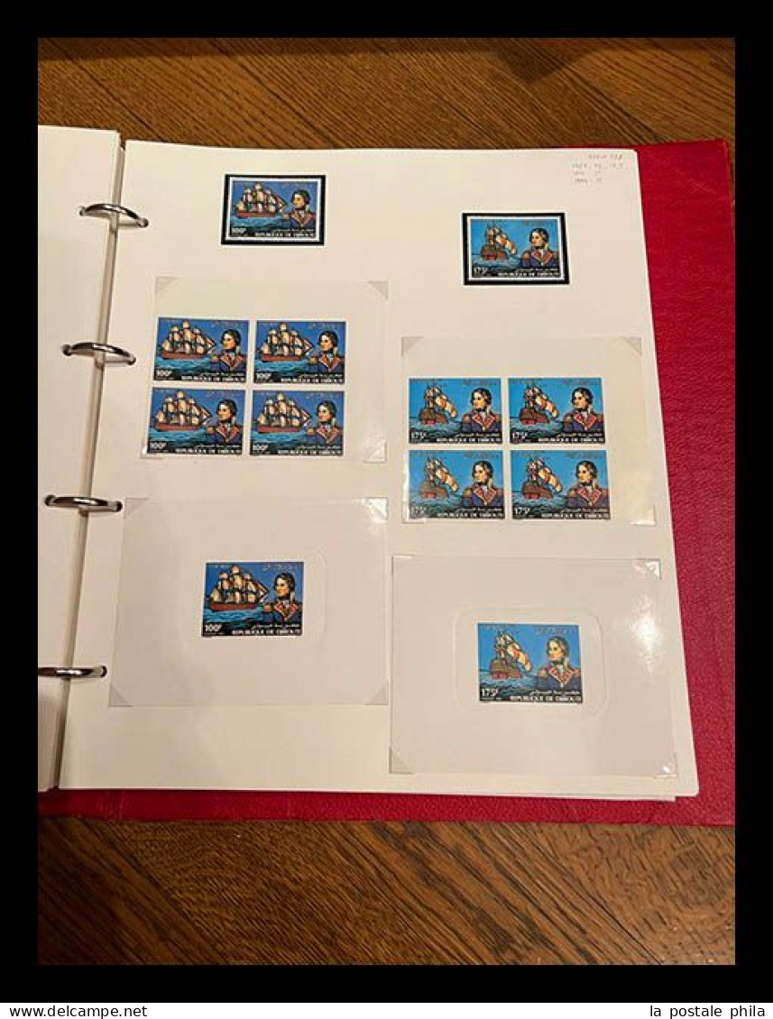 N et O COTE DES SOMALIS/DJIBOUTI: 1894-1987, Collection en 3 volumes de timbres neufs et obl, complet à partir de 1915,
