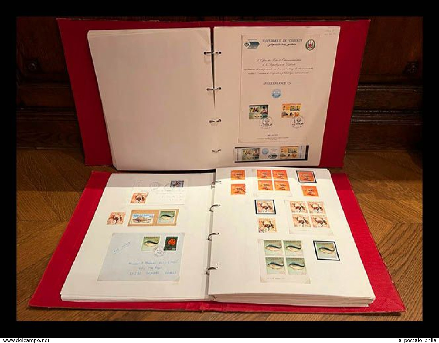 N et O COTE DES SOMALIS/DJIBOUTI: 1894-1987, Collection en 3 volumes de timbres neufs et obl, complet à partir de 1915,