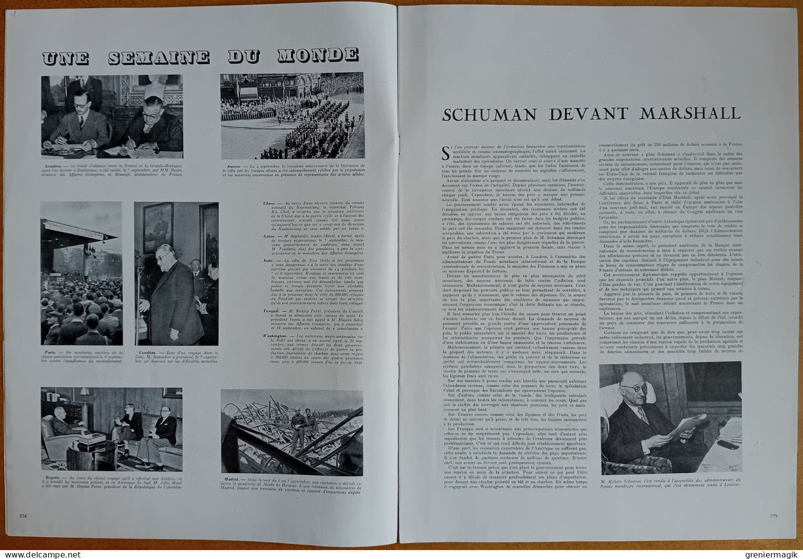 France Illustration N°103 20/09/1947 Nouvelle-Orléans USA/Les écoles De La Marine/L'"Exodus"/Landes/Rouen/Barèges - Allgemeine Literatur