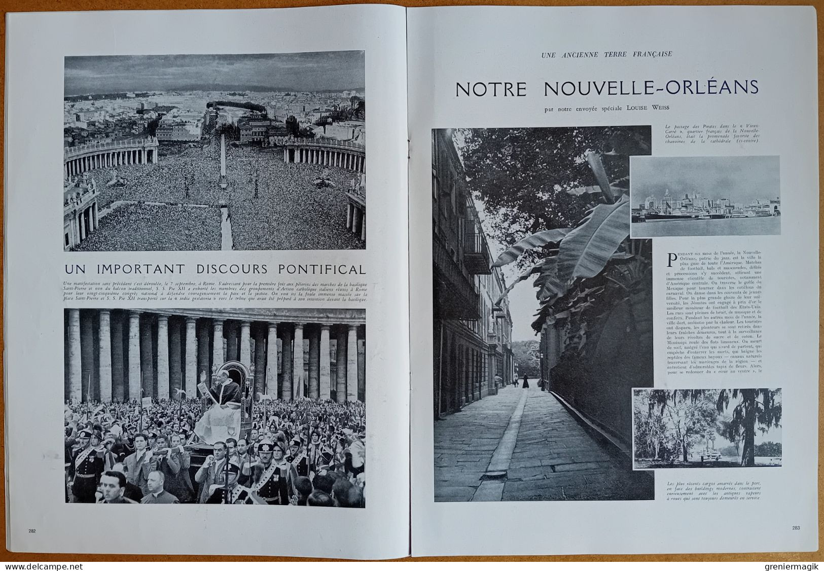 France Illustration N°103 20/09/1947 Nouvelle-Orléans USA/Les écoles de la Marine/L'"Exodus"/Landes/Rouen/Barèges