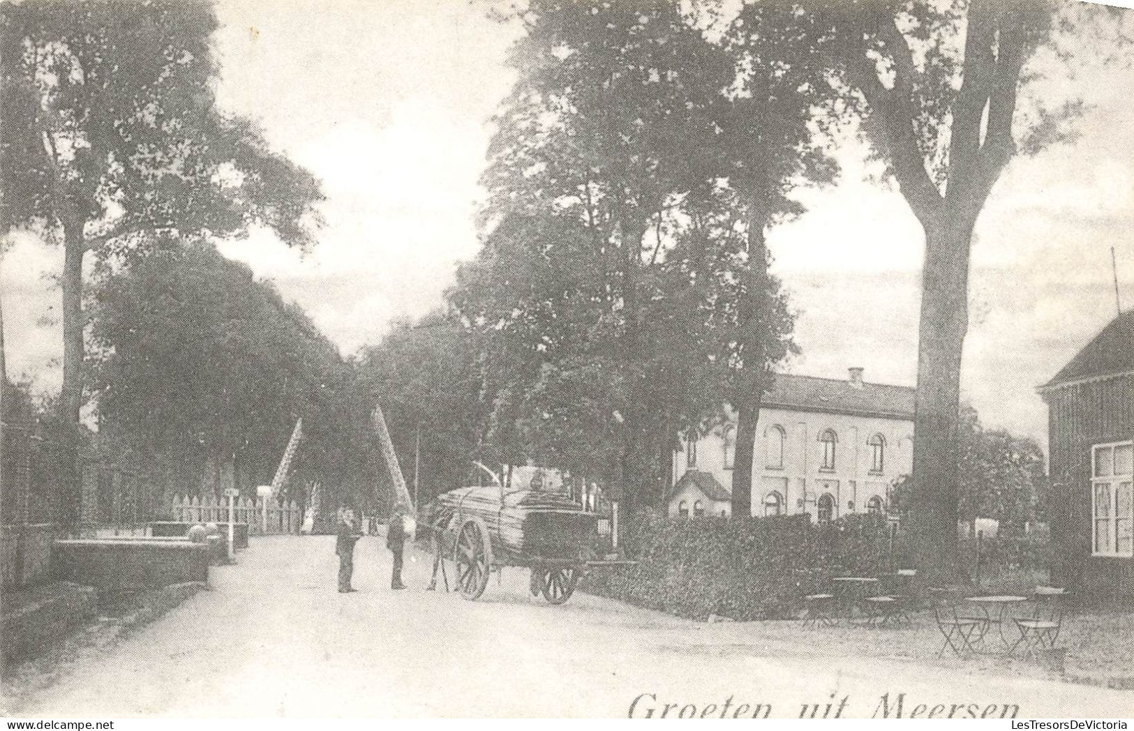 Souvenir De - Groet Uit Meersen - Charrette - Bois - Carte Postale - Souvenir De...