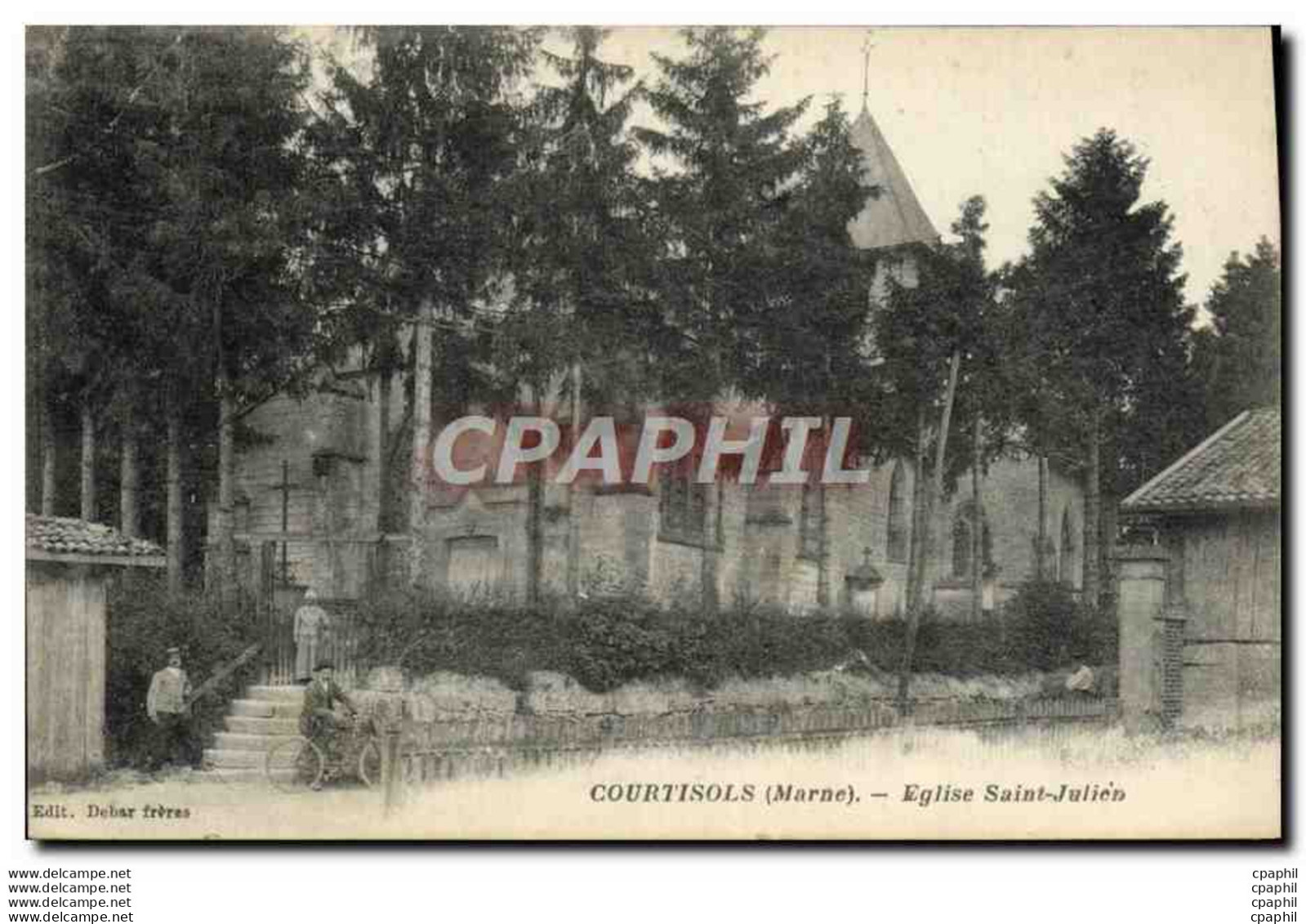 CPA Courtisols Eglise Saint Julien - Courtisols