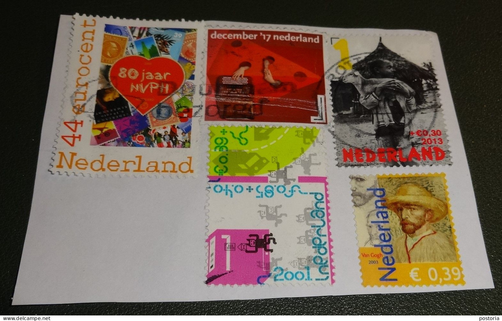 Nederland - NVPH - Gebruikt - Onafgeweekt - Used On Paper - Diverse Zegels - Used Stamps