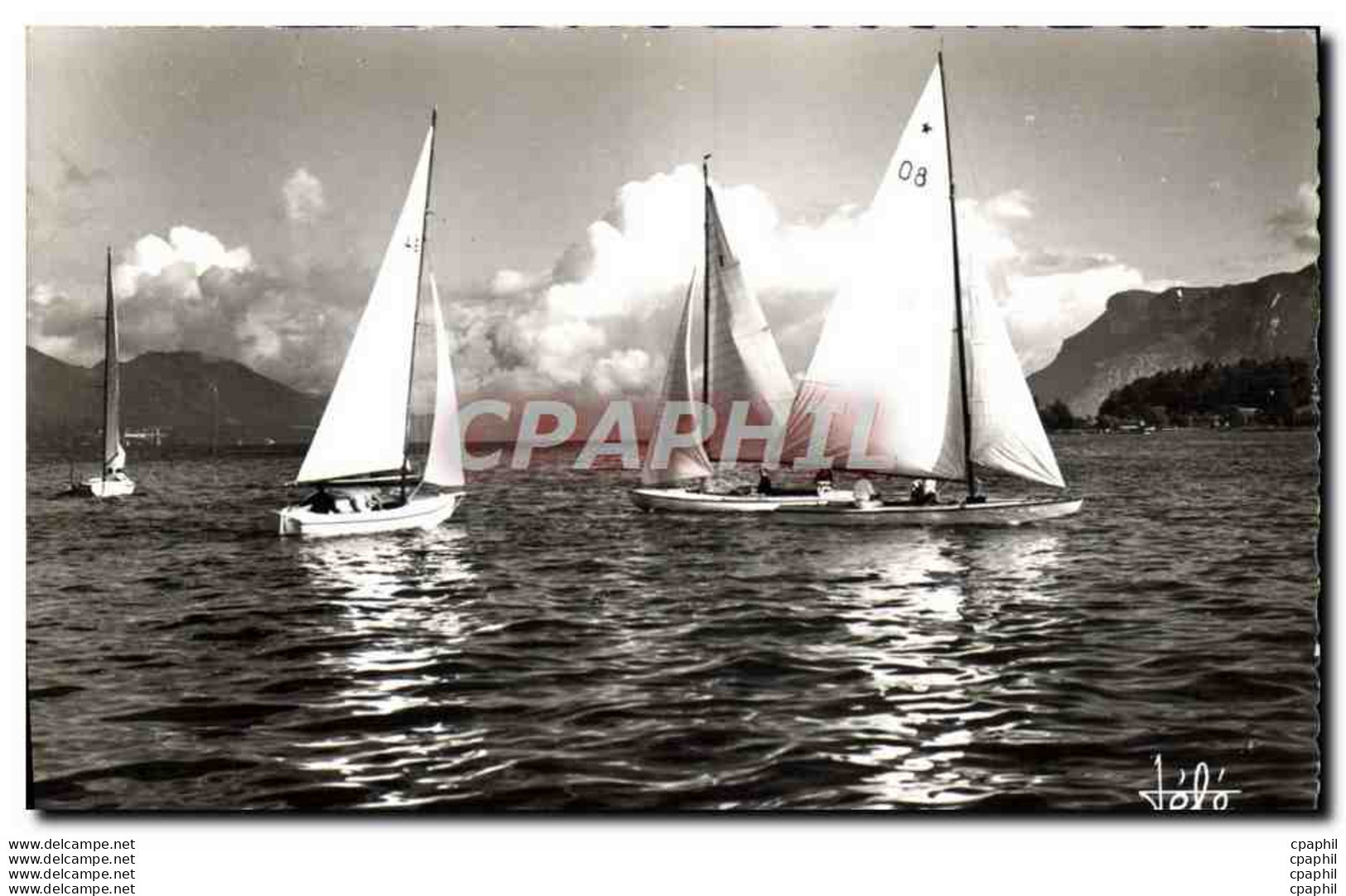 CPM Bateau Voilier Lac Du Bourget Et Ses Voiliers - Einweihungen