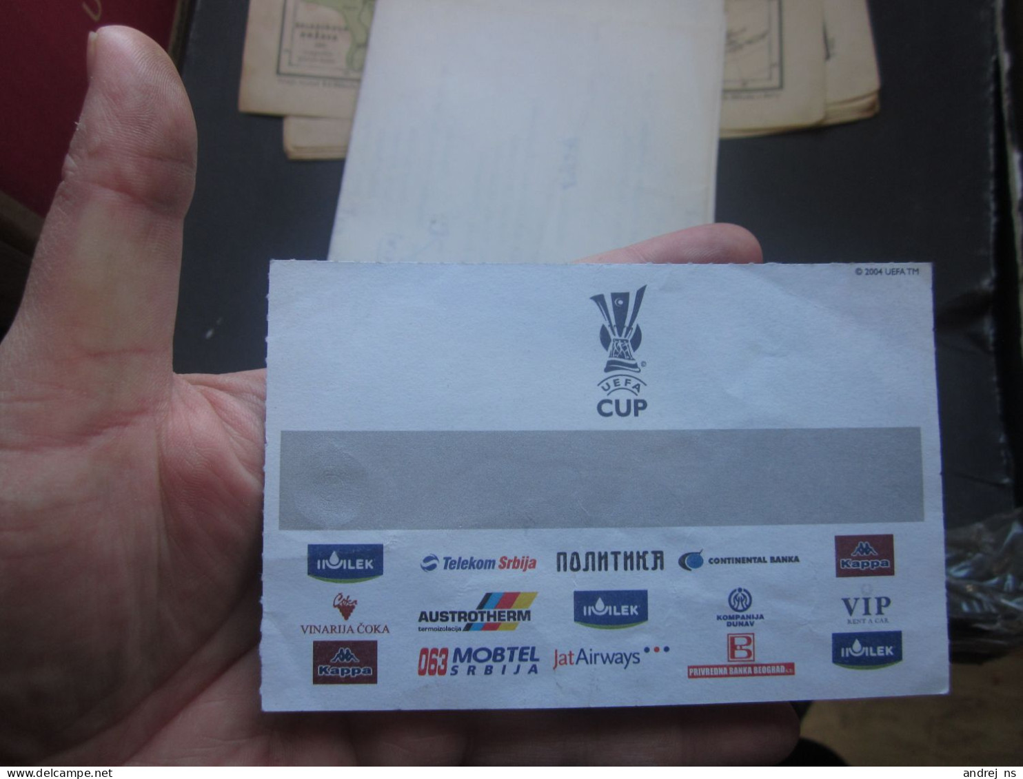 Football FK Partizan FK CScka Moscow Uefa Cup - Biglietti D'ingresso