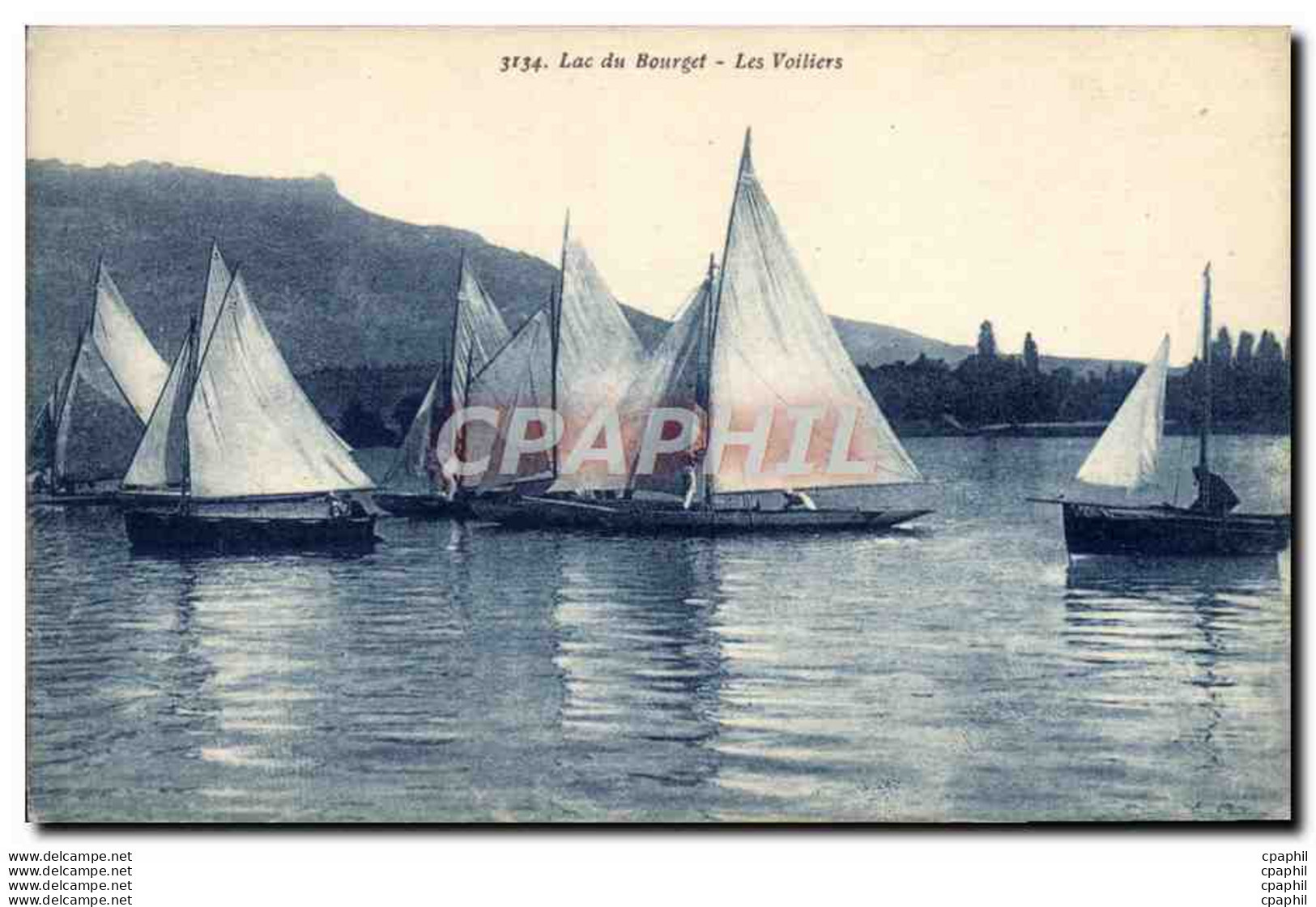 CPA Bateau Voilier Lac Du Bourget Les Voiliers - Inaugurations