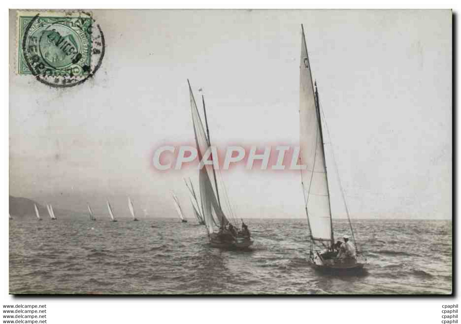 CARTE PHOTO Bateau Voilier Italie - Inaugurations