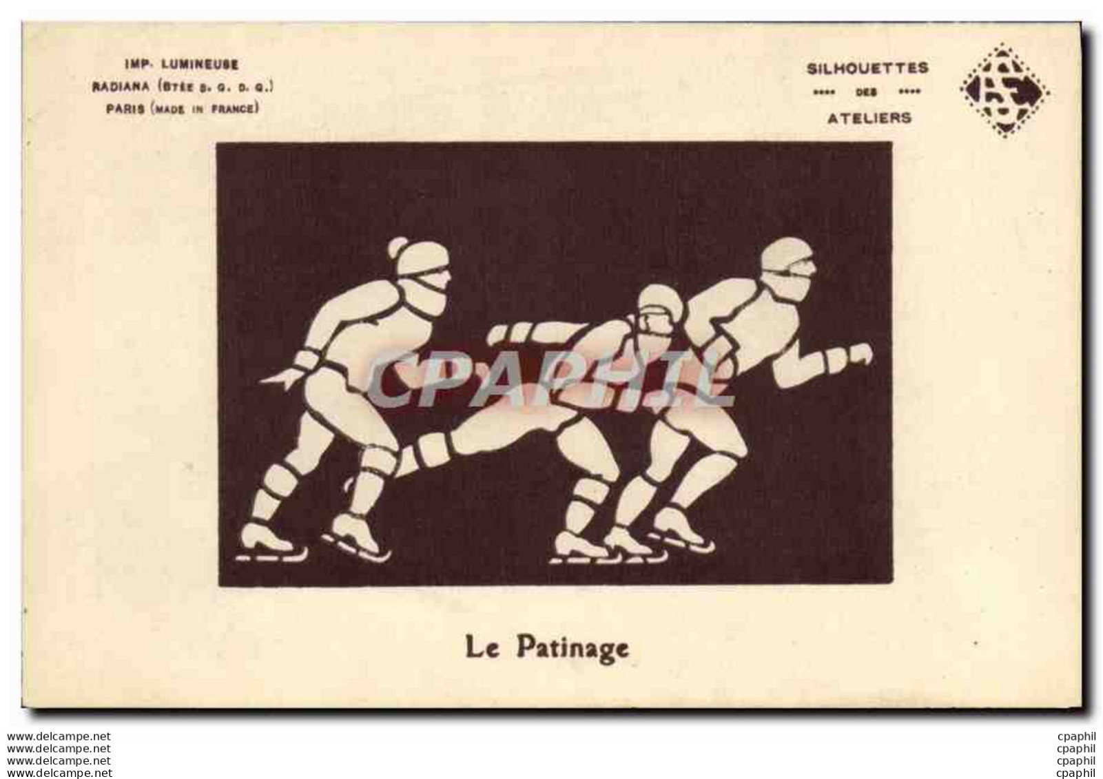 CPA Patinage Patins A Glace - Patinage Artistique