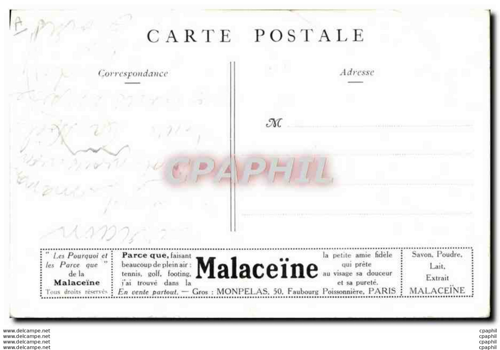 CPA Mode Femme Propos De Pesage Publicite Malaceine - Mode