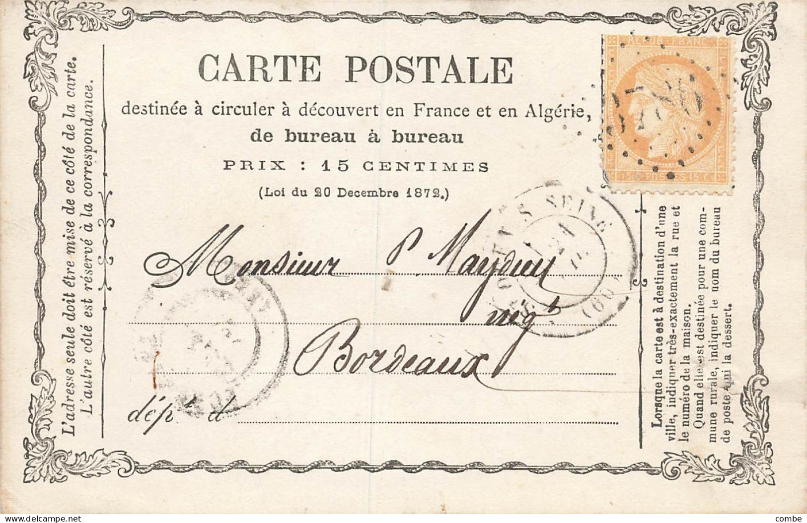 CARTE PRECURSEUR N° 8. ROCAILLES. ST OUEN SUR SEINE . GC 3786 - Vorläufer