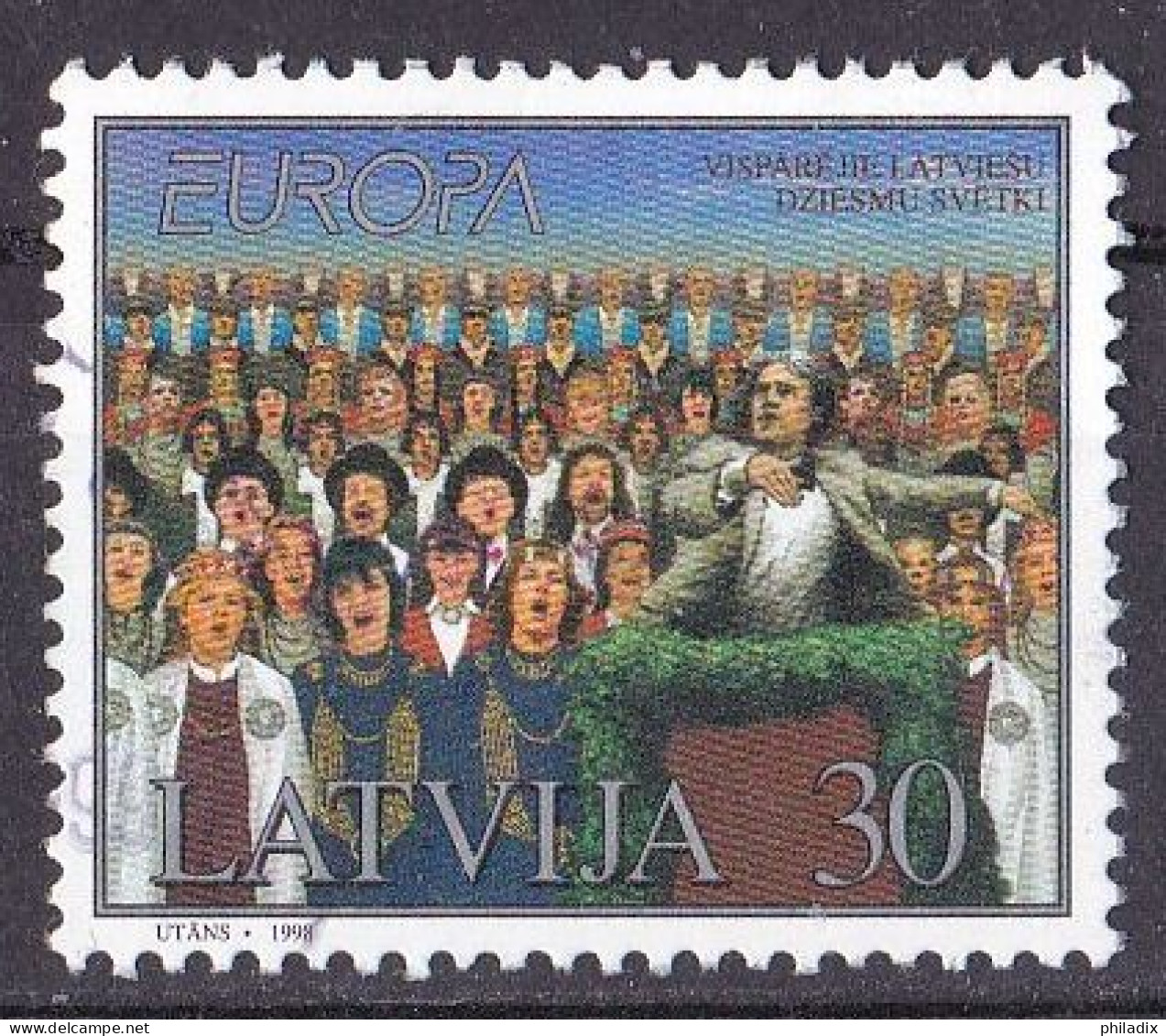 Lettland Marke Von 1998 O/used (A4-5) - Lettland