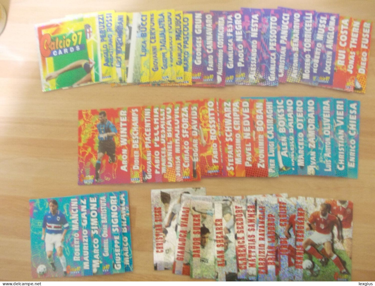 LOTTO DI 68 CARDS CALCIO 97 PANINI PERFETTE E DIVERSE - Otros & Sin Clasificación