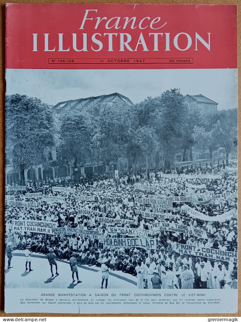 France Illustration N°104-106 11/10/1947 Martinique Et Guadeloupe/Migrations Humaines/Champagne/Péniches De Verdun - Informations Générales