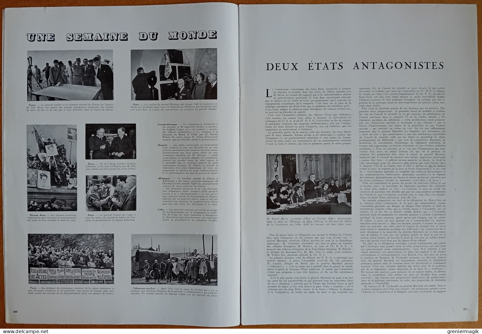 France Illustration N°104-106 11/10/1947 Martinique Et Guadeloupe/Migrations Humaines/Champagne/Péniches De Verdun - General Issues