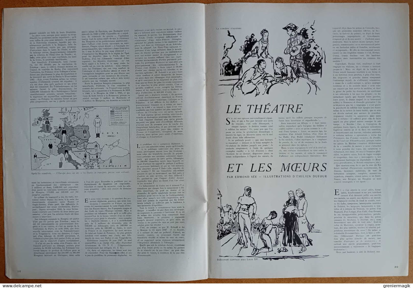 France Illustration N°104-106 11/10/1947 Martinique et Guadeloupe/Migrations humaines/Champagne/Péniches de Verdun