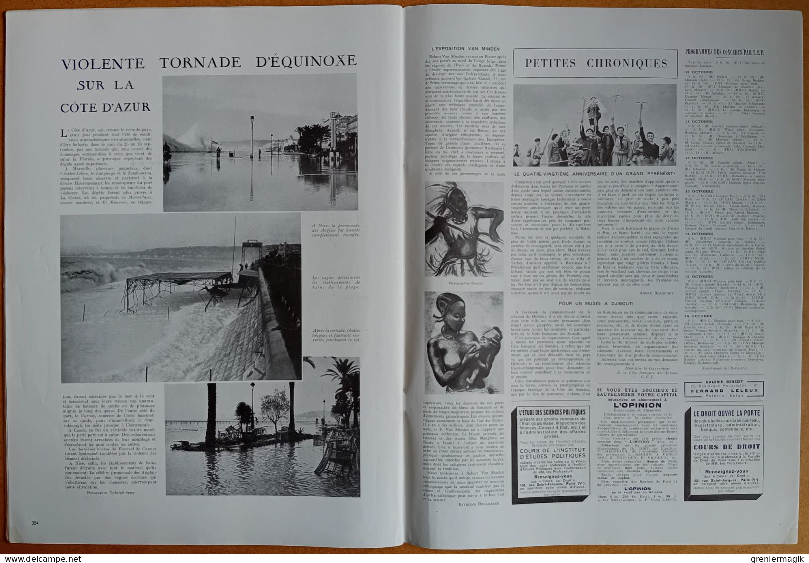 France Illustration N°104-106 11/10/1947 Martinique et Guadeloupe/Migrations humaines/Champagne/Péniches de Verdun