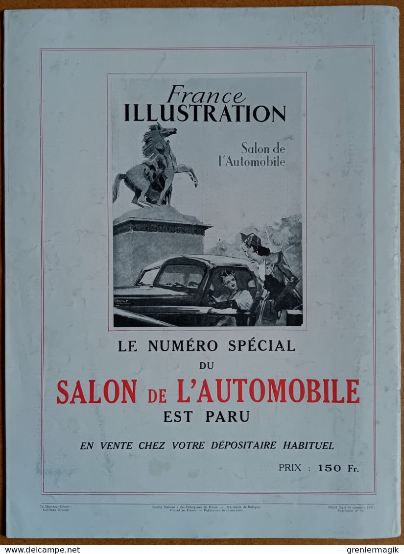 France Illustration N°104-106 11/10/1947 Martinique et Guadeloupe/Migrations humaines/Champagne/Péniches de Verdun