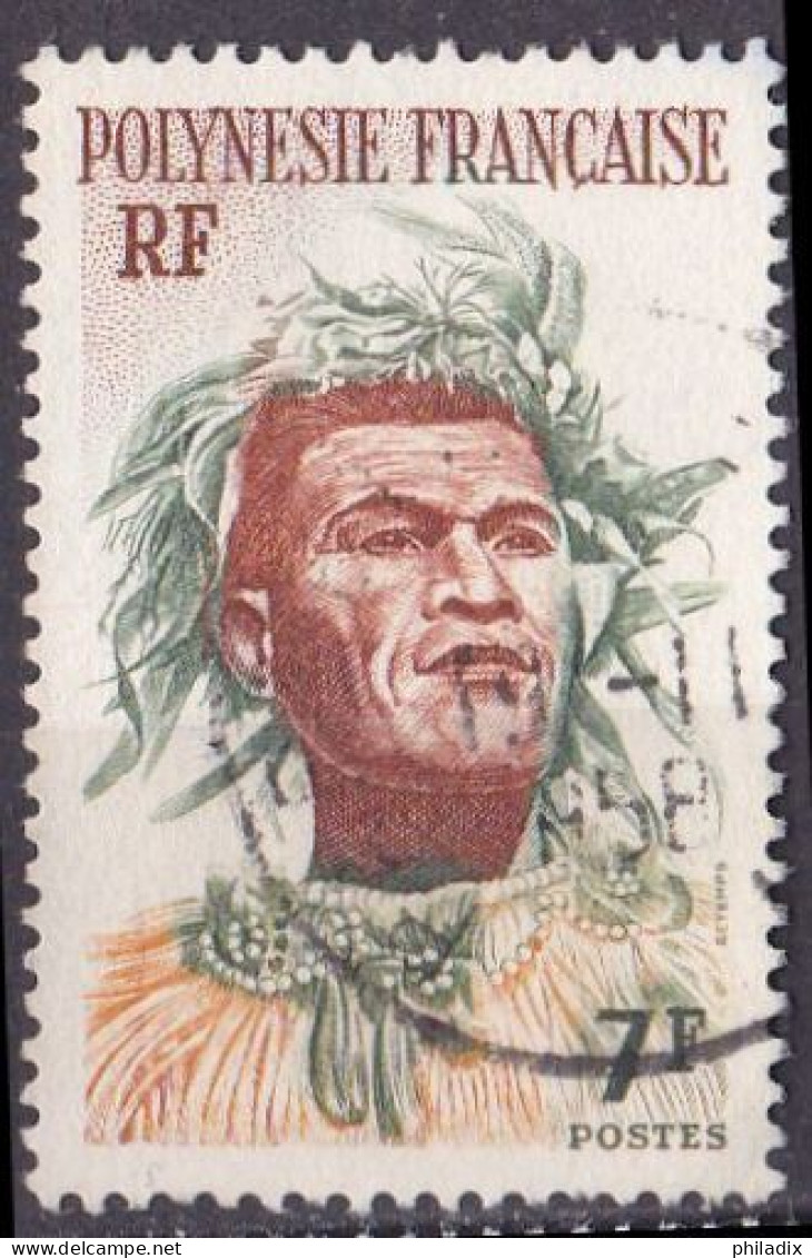 Französisch Polynesien Marke Von 1958 O/used (A4-5) - Used Stamps