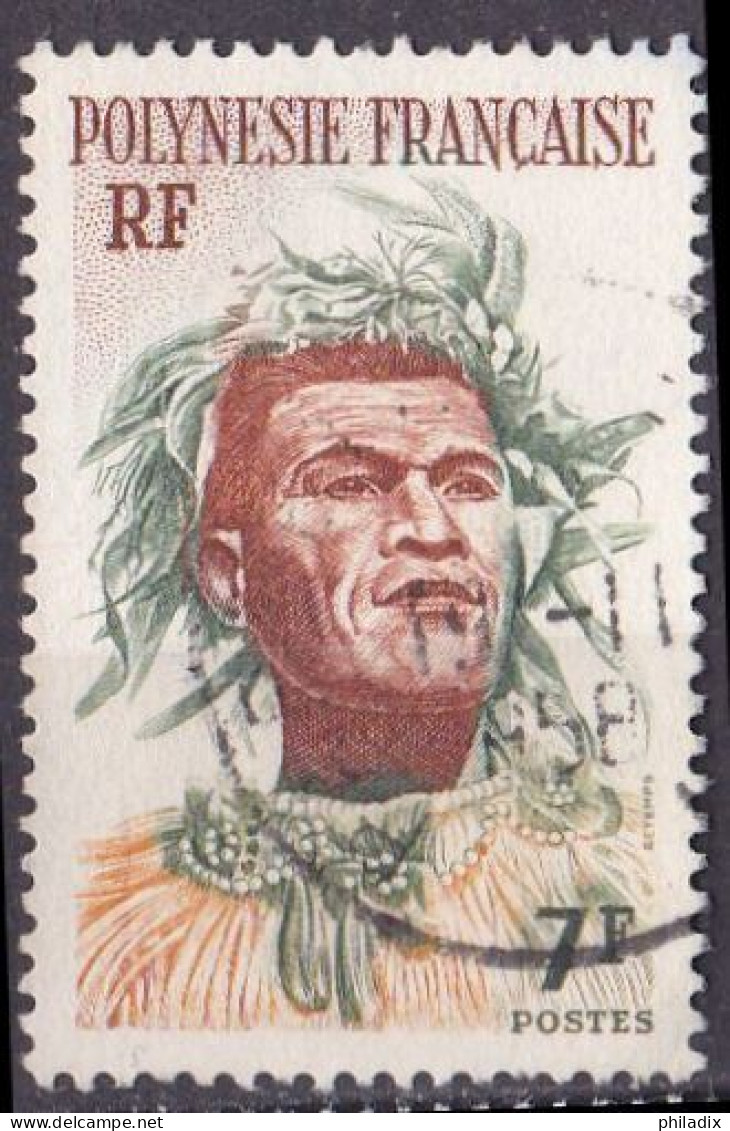 Französisch Polynesien Marke Von 1958 O/used (A4-5) - Gebraucht