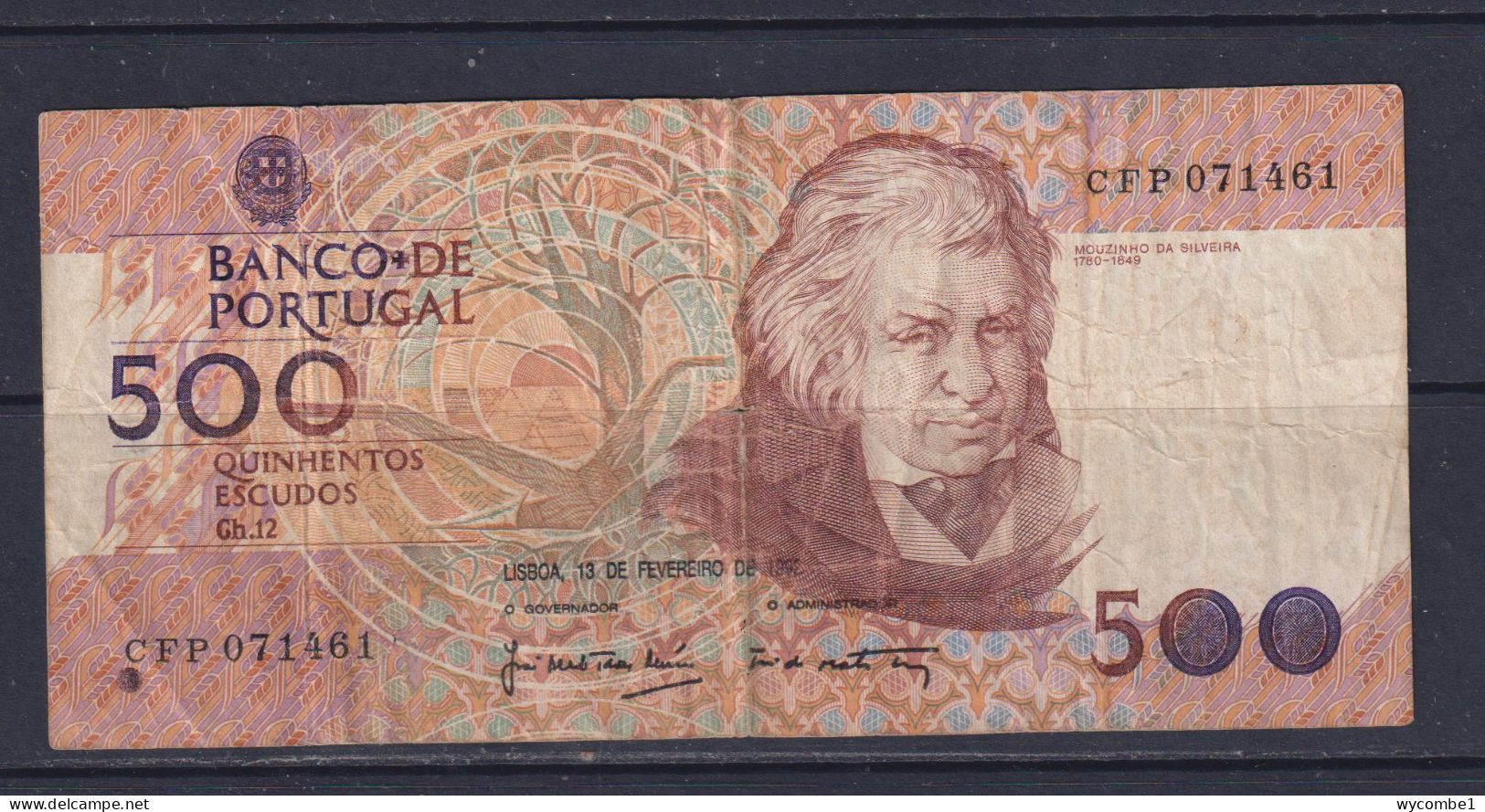 PORTUGAL  - 1989 500 Escudos Circulated Banknote - Portugal