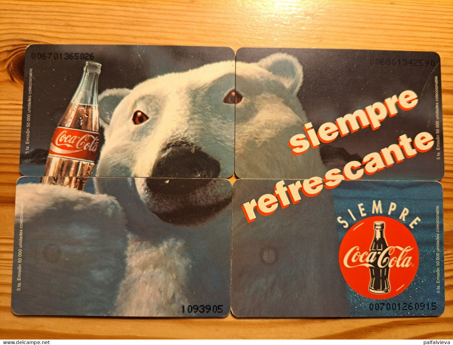 Phonecard Set Peru - Coca Cola, Puzzle, Polar Bear - Peru