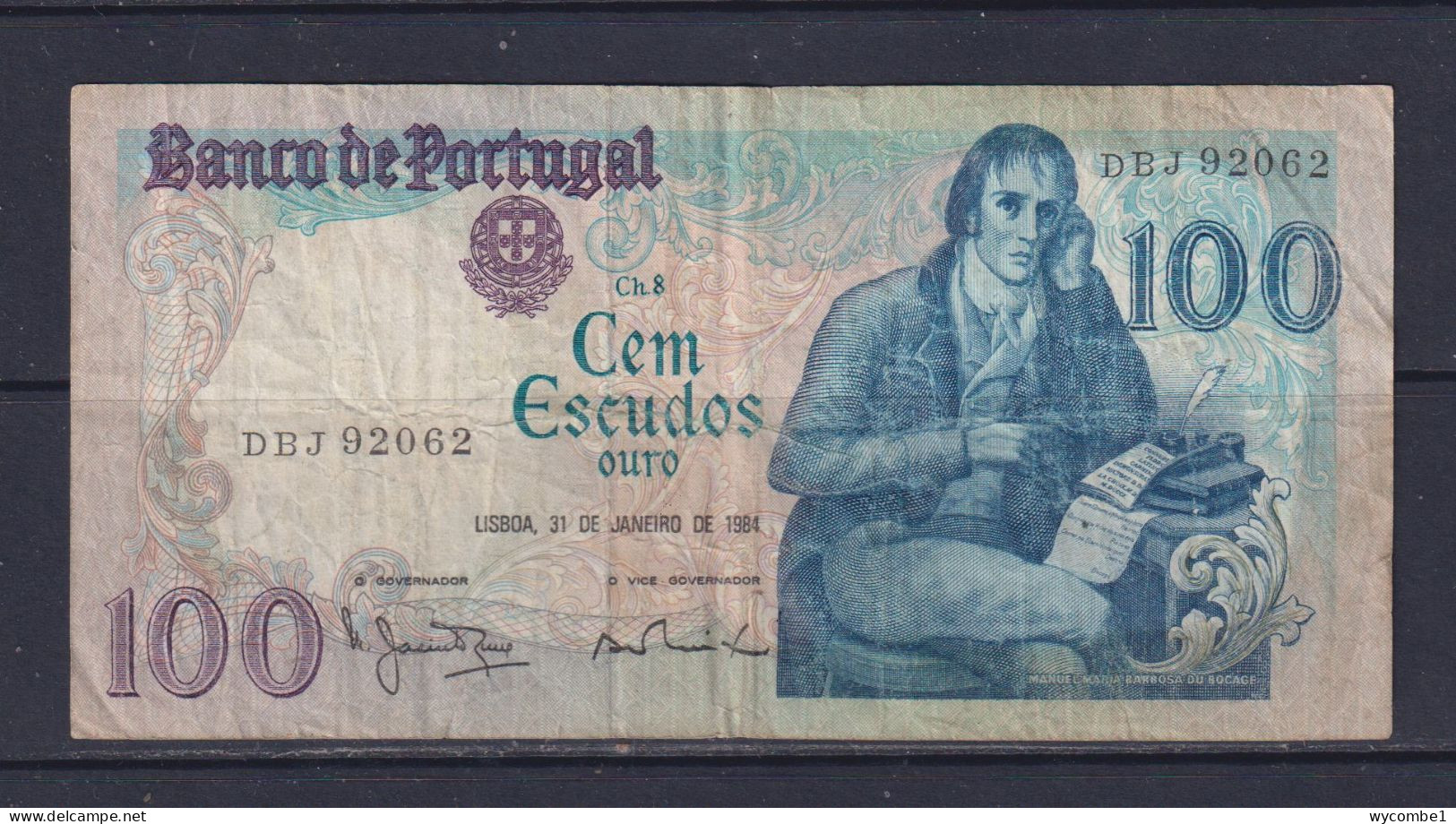 PORTUGAL  - 1984 100 Escudos Circulated Banknote - Portugal