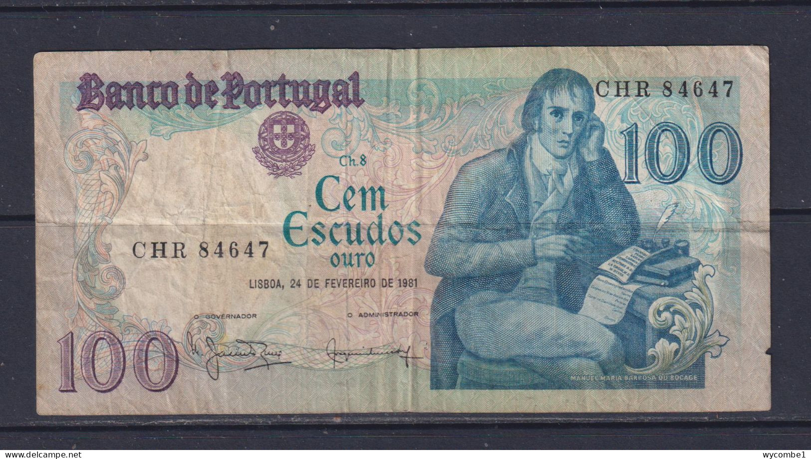 PORTUGAL  - 1981 100 Escudos Circulated Banknote - Portugal