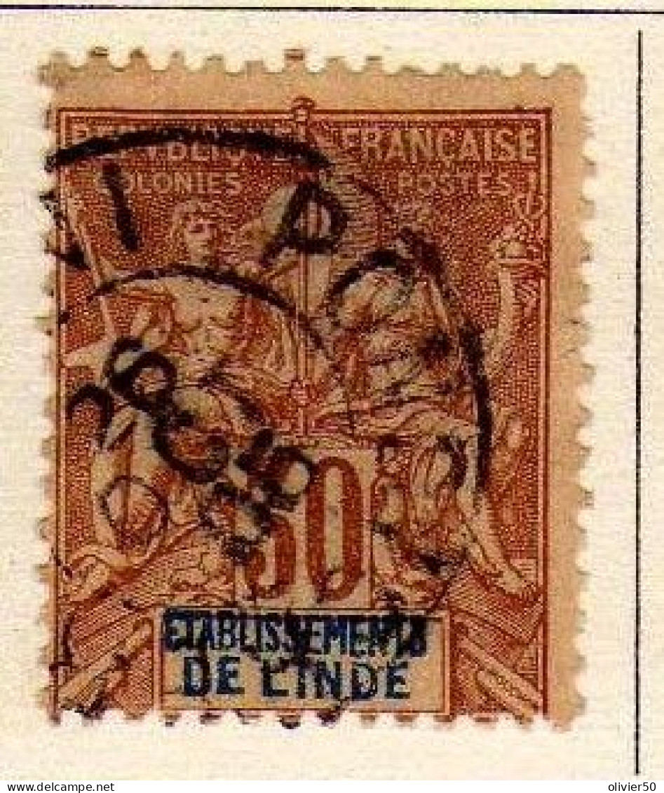 Inde -1892 -  30 C, Type Groupe -  Oblitere - - Oblitérés