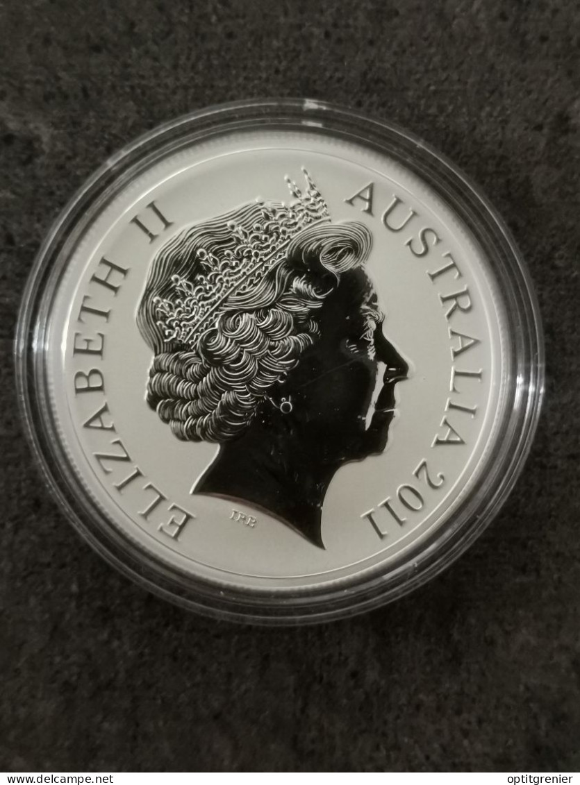 1 DOLLAR ARGENT 2011 KANGAROO KANGOUROU AUSTRALIE / 1 ONCE FINE SILVER / AUSTRALIA - Verzamelingen