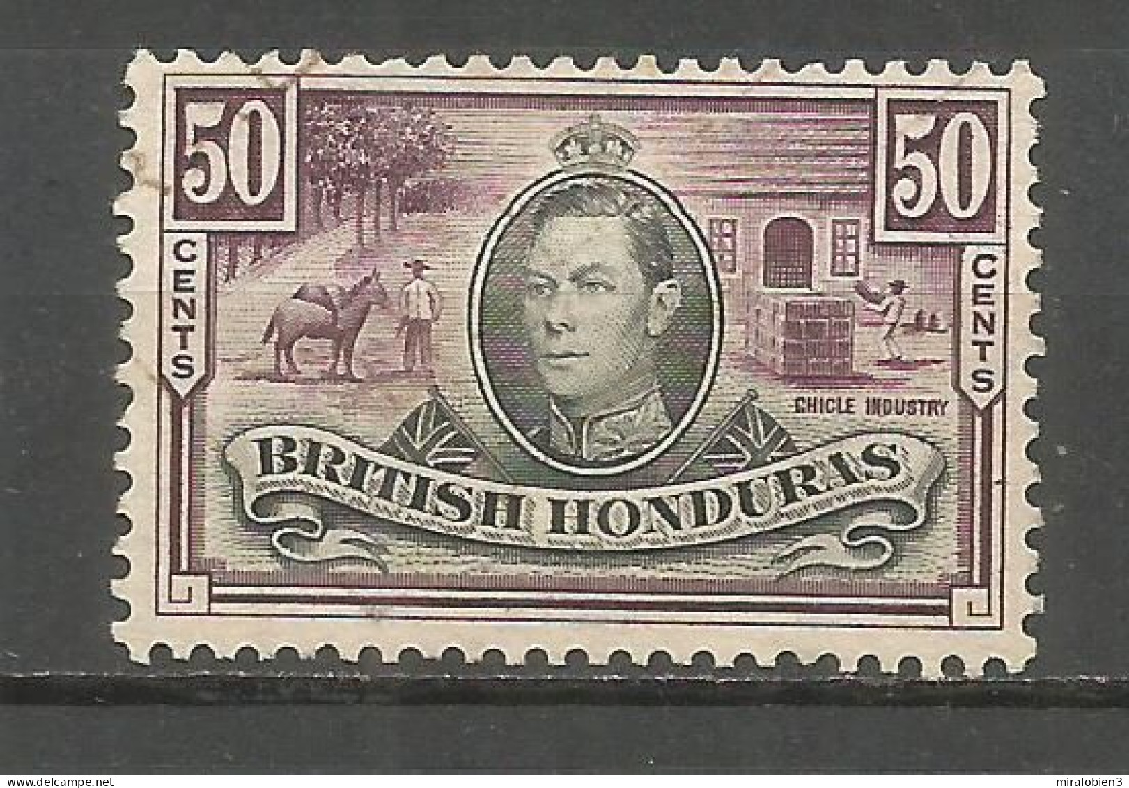 HONDURAS BRITANICA YVERT NUM. 126 USADO - Honduras Británica (...-1970)