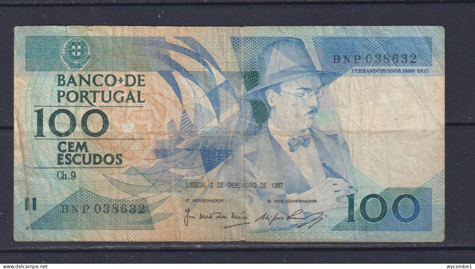 PORTUGAL  - 1987 100 Escudos Circulated Banknote - Portugal