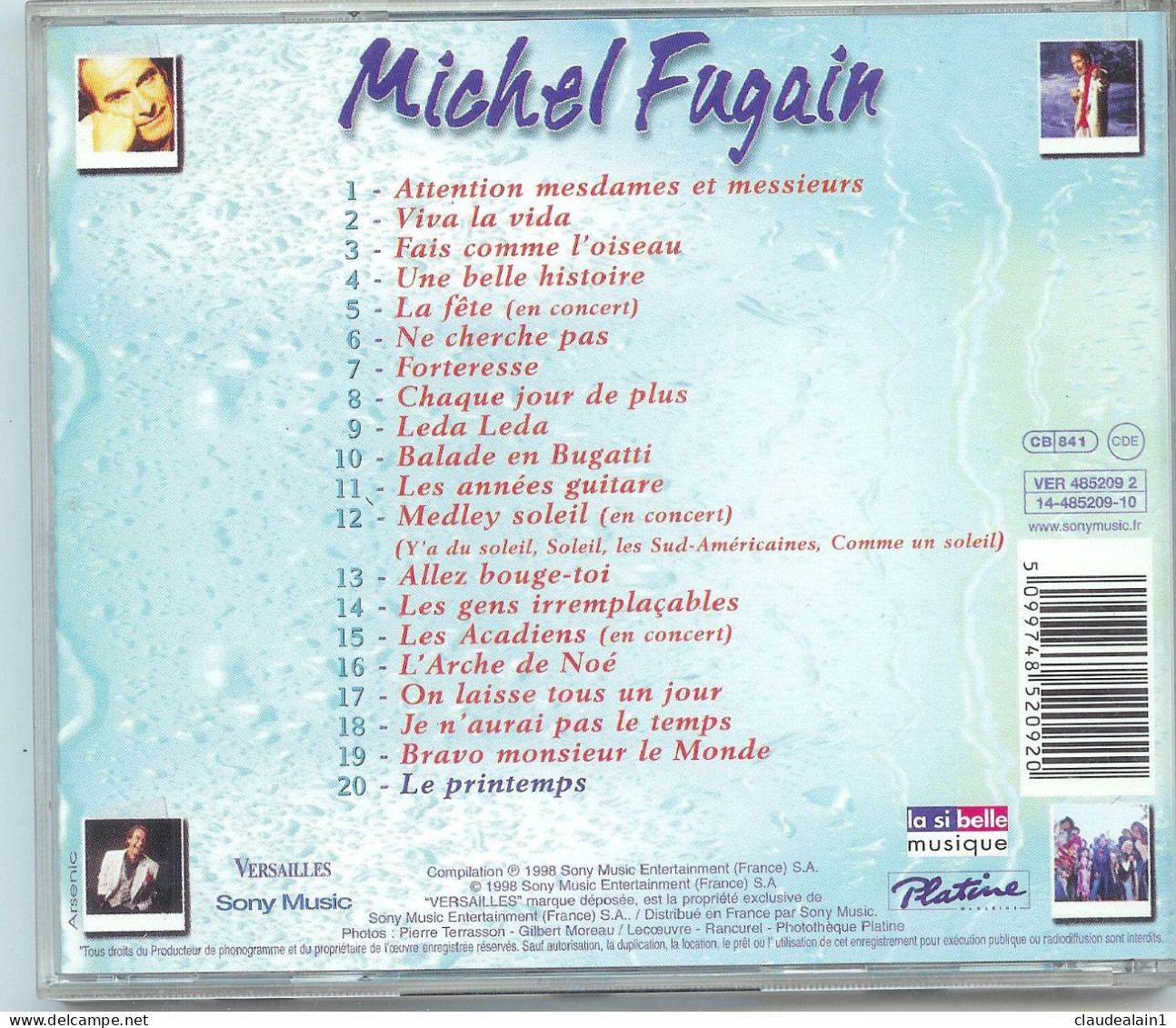 ALBUM CD Michel Fugain - La Belle Histoire (20 Titres) - Très Bon état - Other - French Music