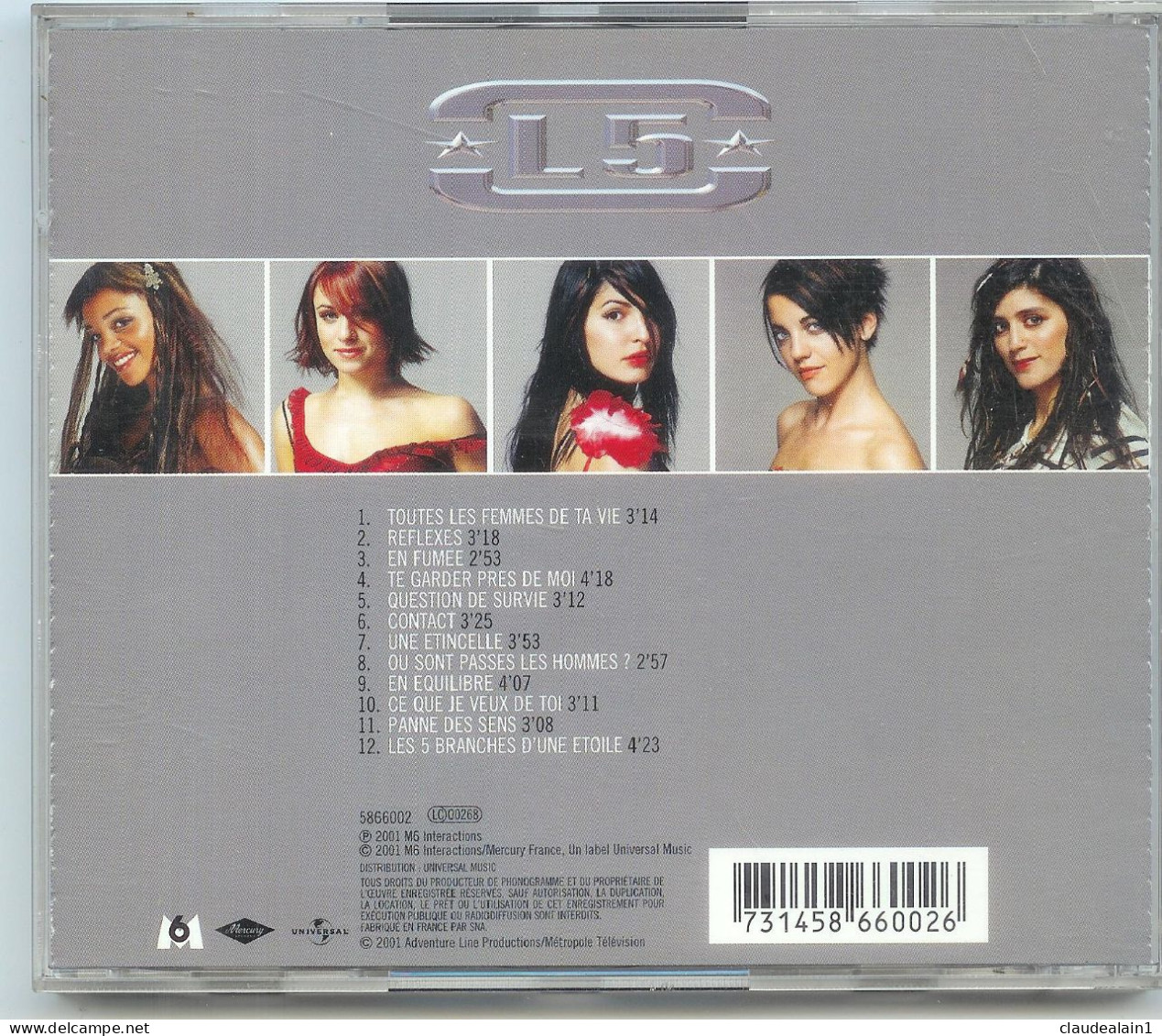 ALBUM CD L5 - TOUTES LES FEMMES DE TA VIE (12 Titres) - Très Bon état - Andere - Franstalig