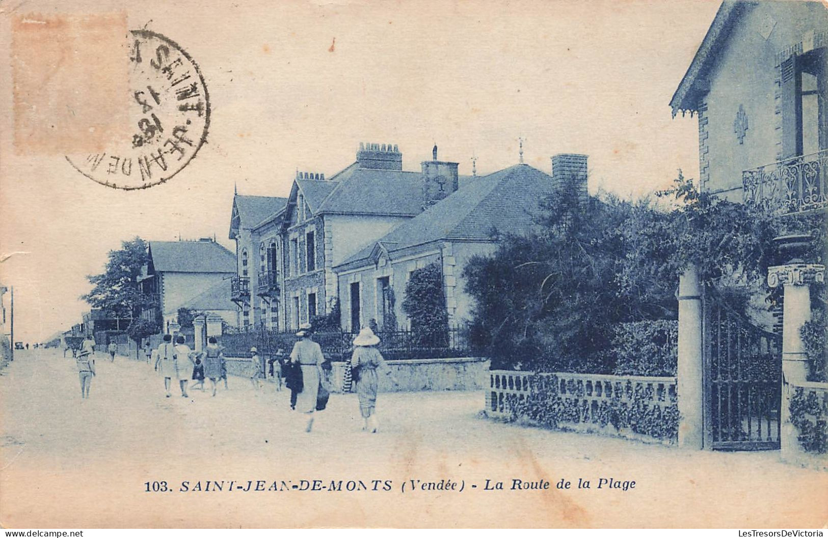 FRANCE - Saint Jean De Monts - La Route De La Plage - Carte Postale Ancienne - Saint Jean De Monts