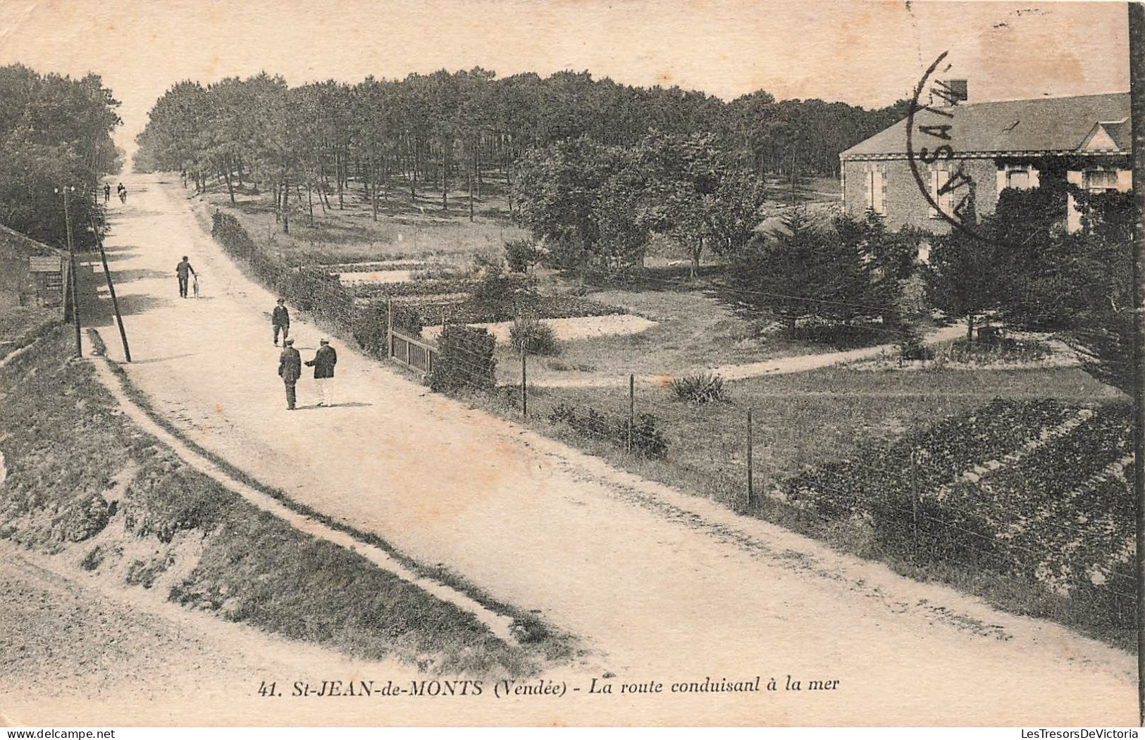 FRANCE - Saint Jean De Monts - La Route Conduisant à La Mer - Carte Postale Ancienne - Saint Jean De Monts