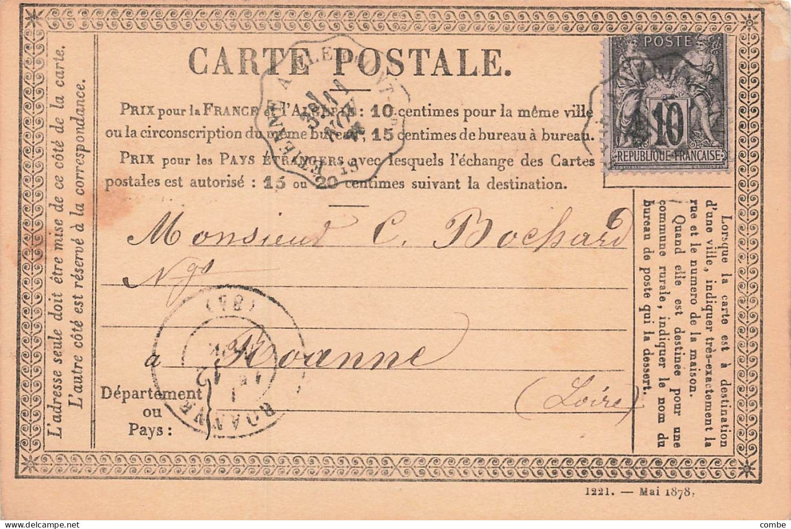 CARTE PRECURSEUR N° 37. CONVOYEUR LIGNE T1 RETOUR ST ETIENNE A CLERMONT. N° 1614 - Tarjetas Precursoras