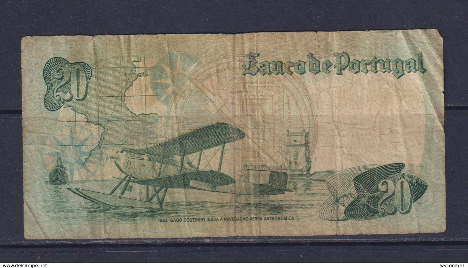 PORTUGAL  - 1978 20 Escudos Circulated Banknote - Portugal